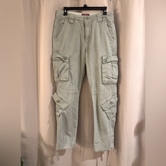 Men’s Green Matchsticks Cargo Pants - Picture 1 of 6